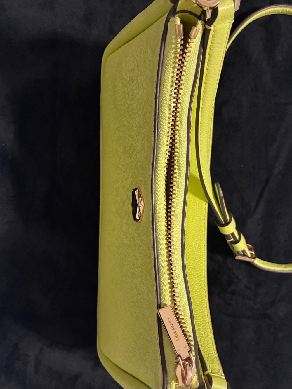 KATE SPADE Lime Slushy Convertible Kayla purse. EUC. Apx 10x4x6 Fun. Colorful - Picture 5 of 9